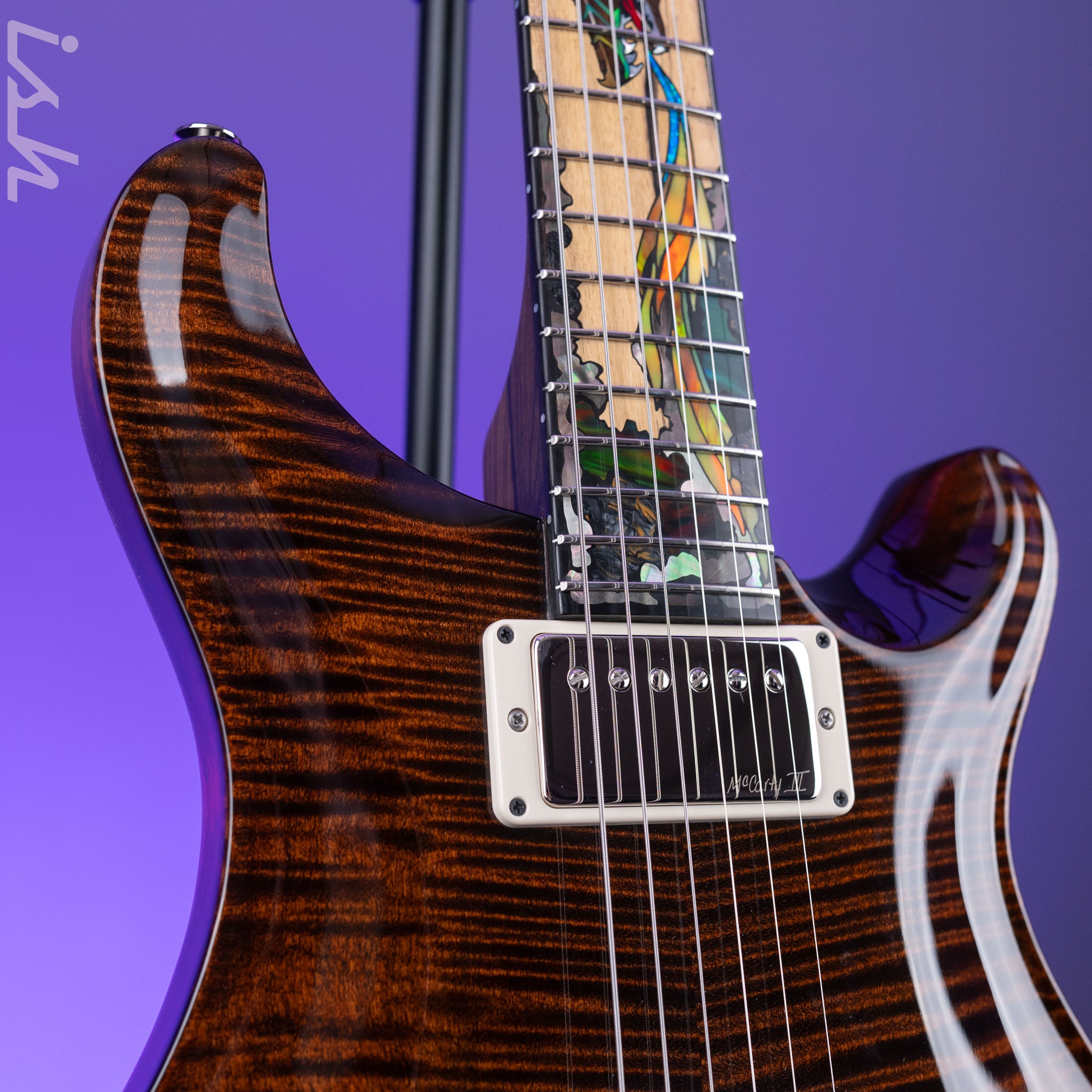 PRS 40th Anniversary Private Stock Dragon Limited Burnt Chestnut