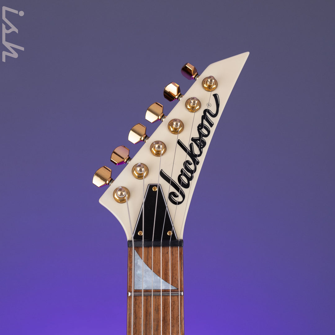1991 Jackson USA Randy Rhoads V Antique White w/ Black Pinstripes