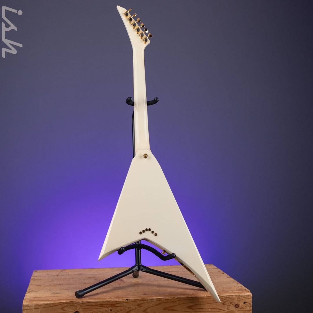 1991 Jackson USA Randy Rhoads V Antique White w/ Black Pinstripes