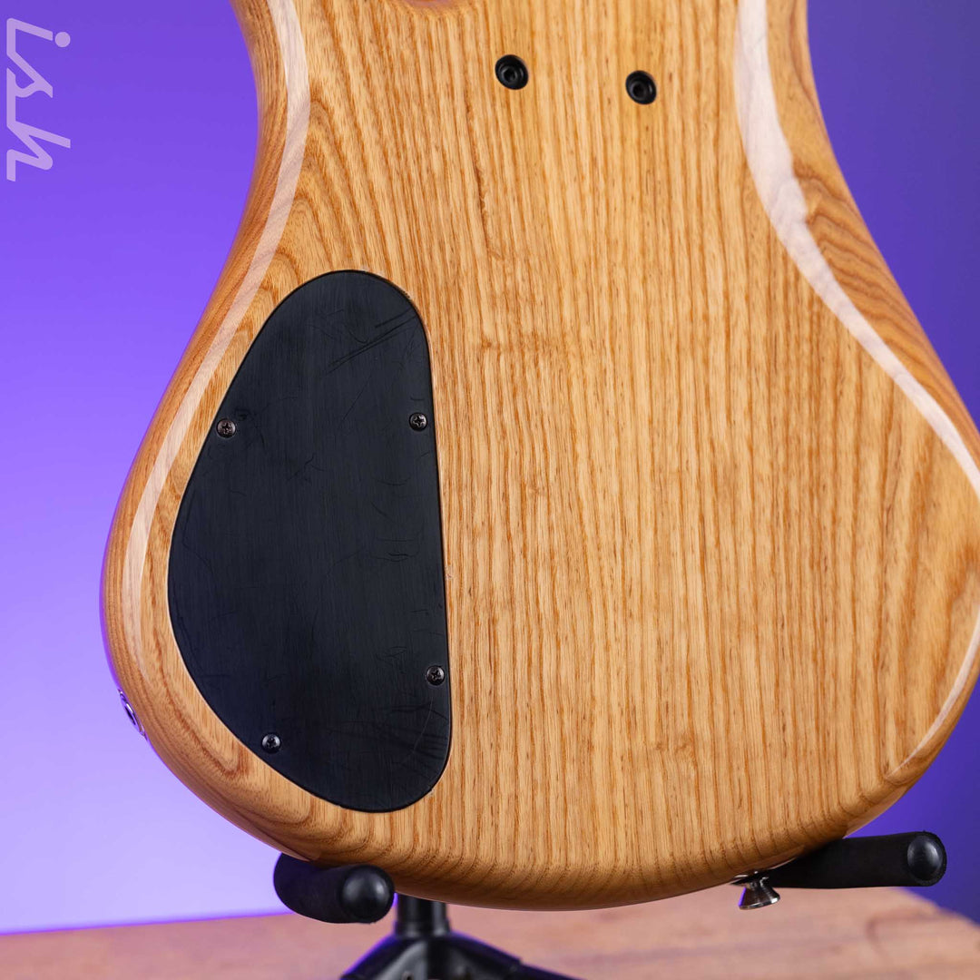 2000 Zon Sonus Custom Fretless 5-String Bass Flame Myrtlewood