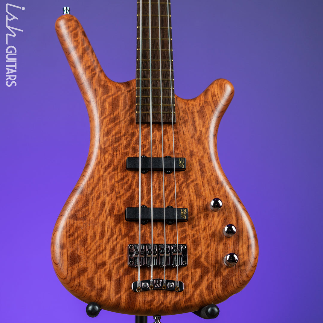 Warwick Teambuilt Pro Series Corvette 4-String Natural Bubinga Transparent Satin