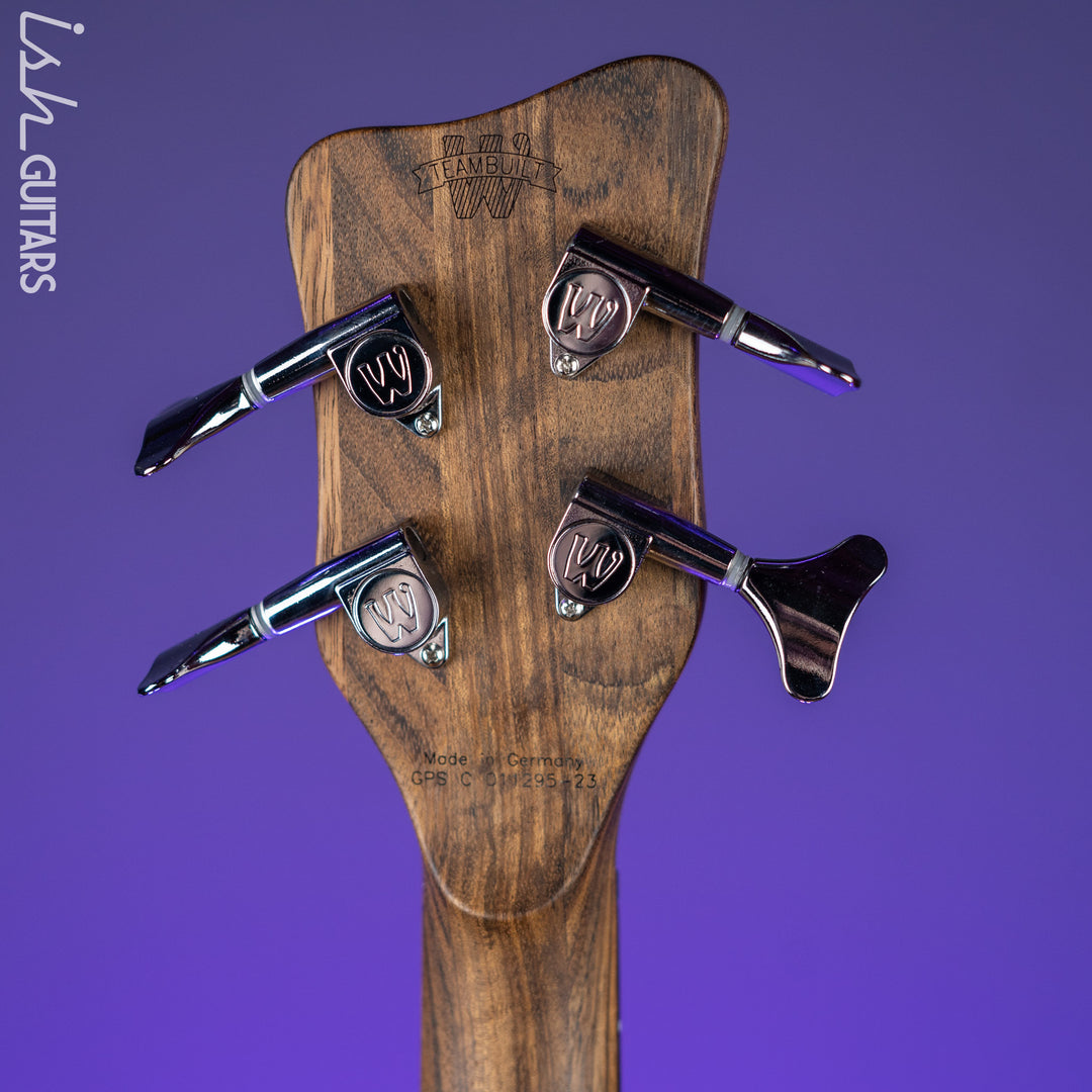 Warwick Teambuilt Pro Series Corvette 4-String Natural Bubinga Transparent Satin