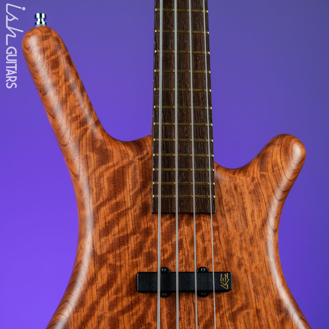 Warwick Teambuilt Pro Series Corvette 4-String Natural Bubinga Transparent Satin