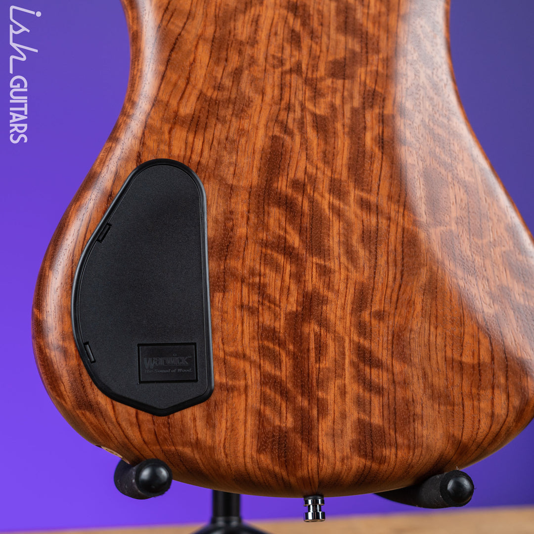 Warwick Teambuilt Pro Series Corvette 4-String Natural Bubinga Transparent Satin