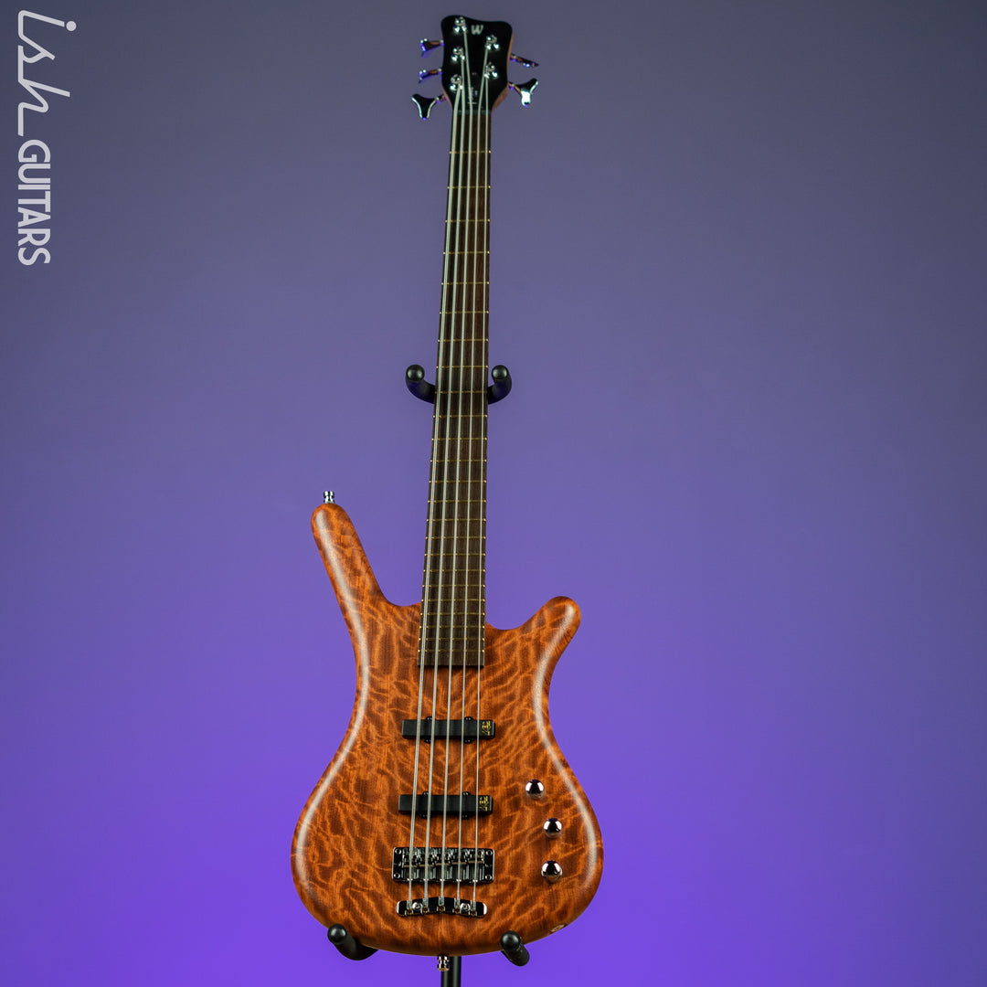 Warwick Teambuilt Pro Series Corvette 5-String Natural Bubinga Transparent Satin
