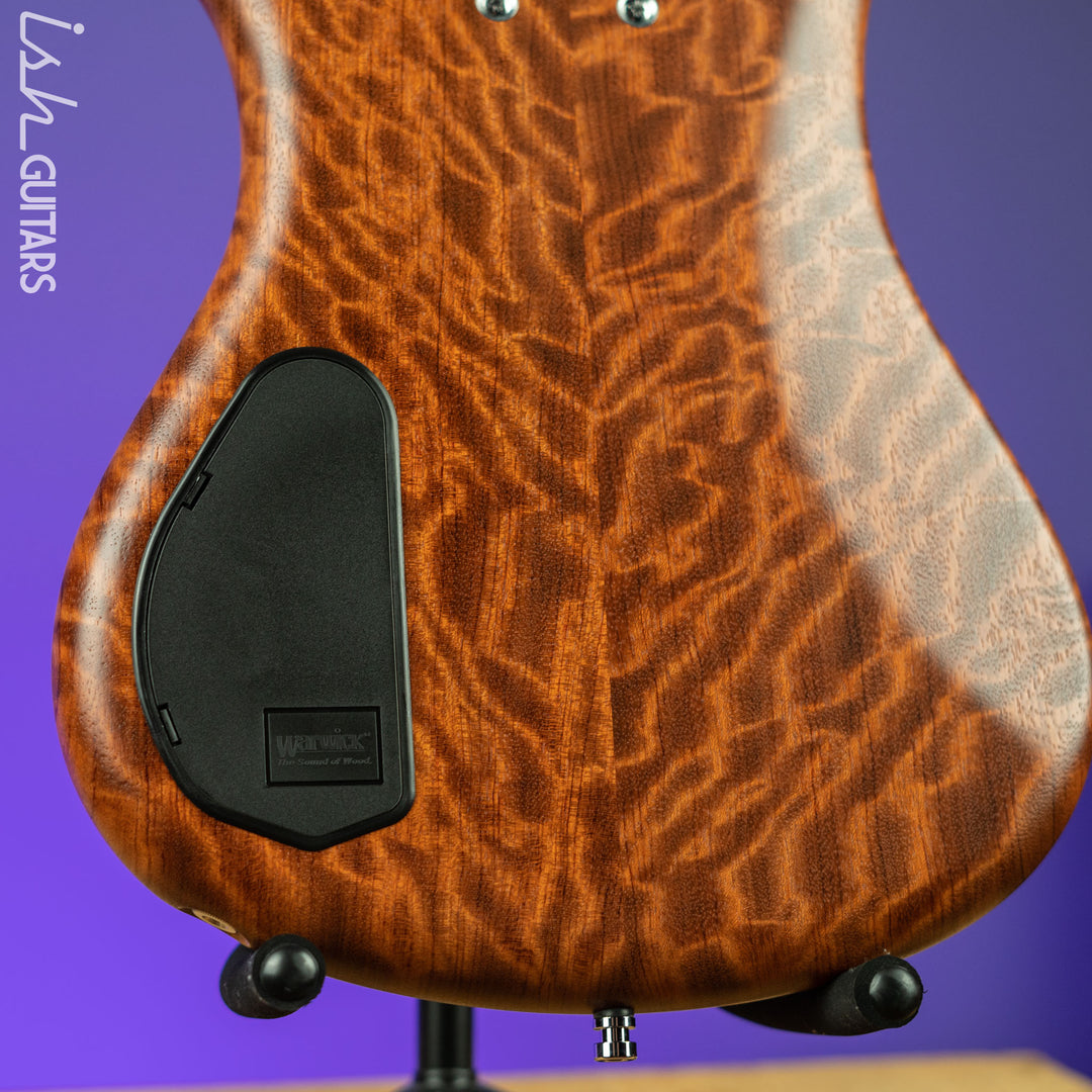 Warwick Teambuilt Pro Series Corvette 5-String Natural Bubinga Transparent Satin