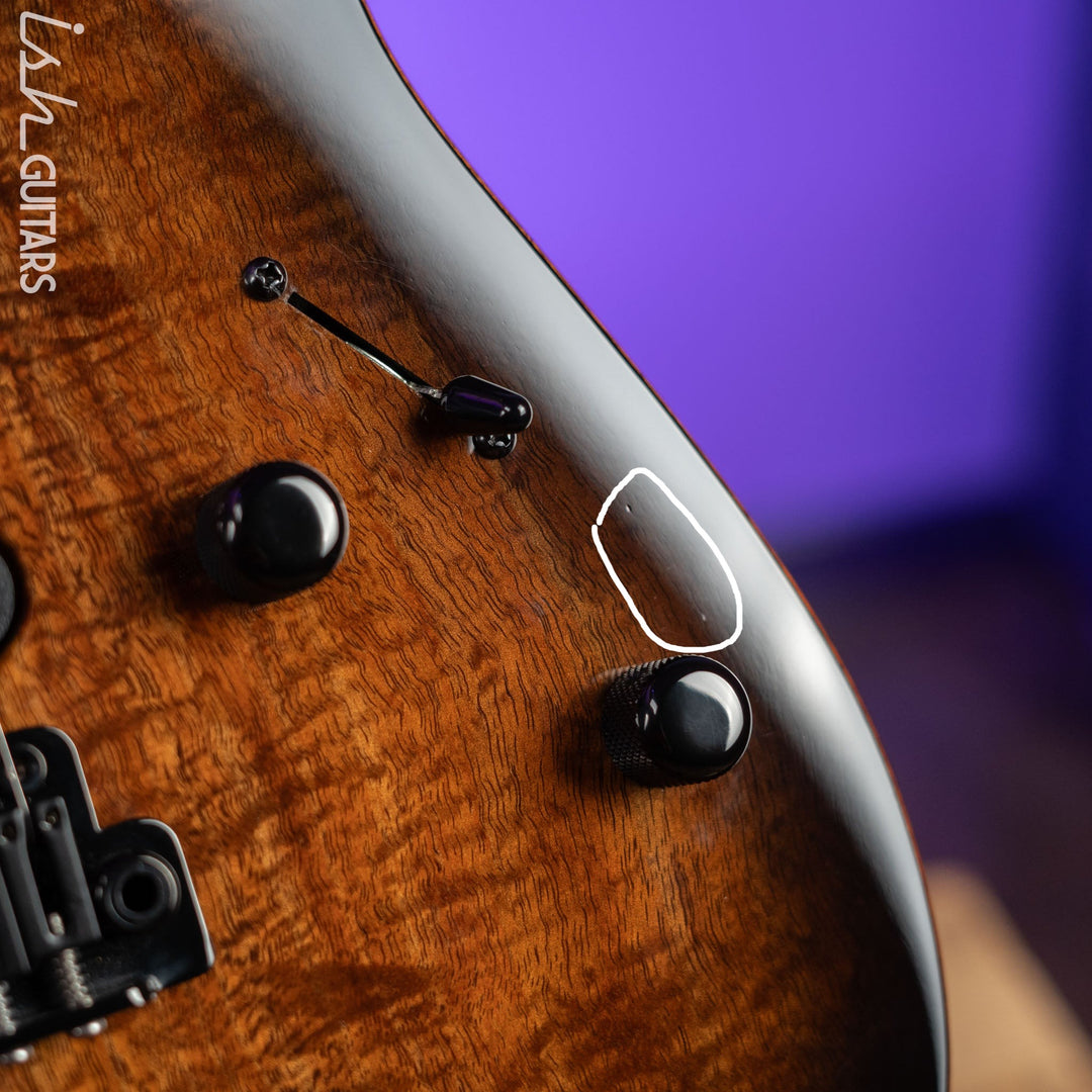 2019 Tom Anderson Top T Private Reserve Koa Top Black Shaded Edge
