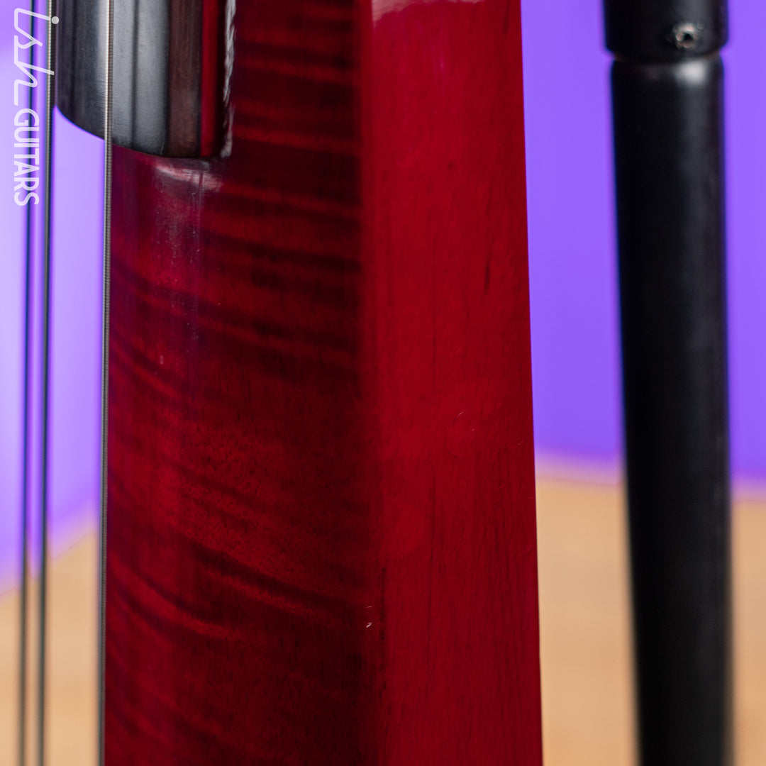 NS Design WAV4 Electric Upright Bass - Transparent Red