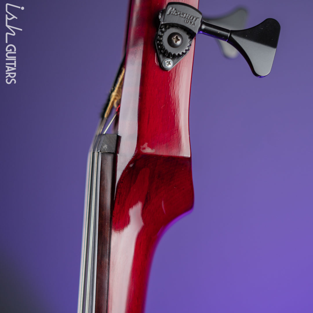 NS Design WAV4 Electric Upright Bass - Transparent Red