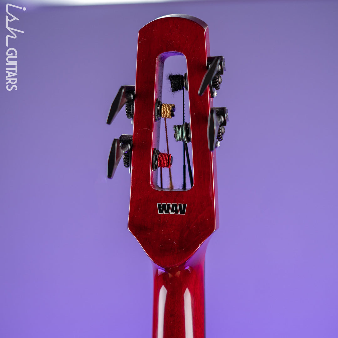 NS Design WAV4 Electric Upright Bass - Transparent Red