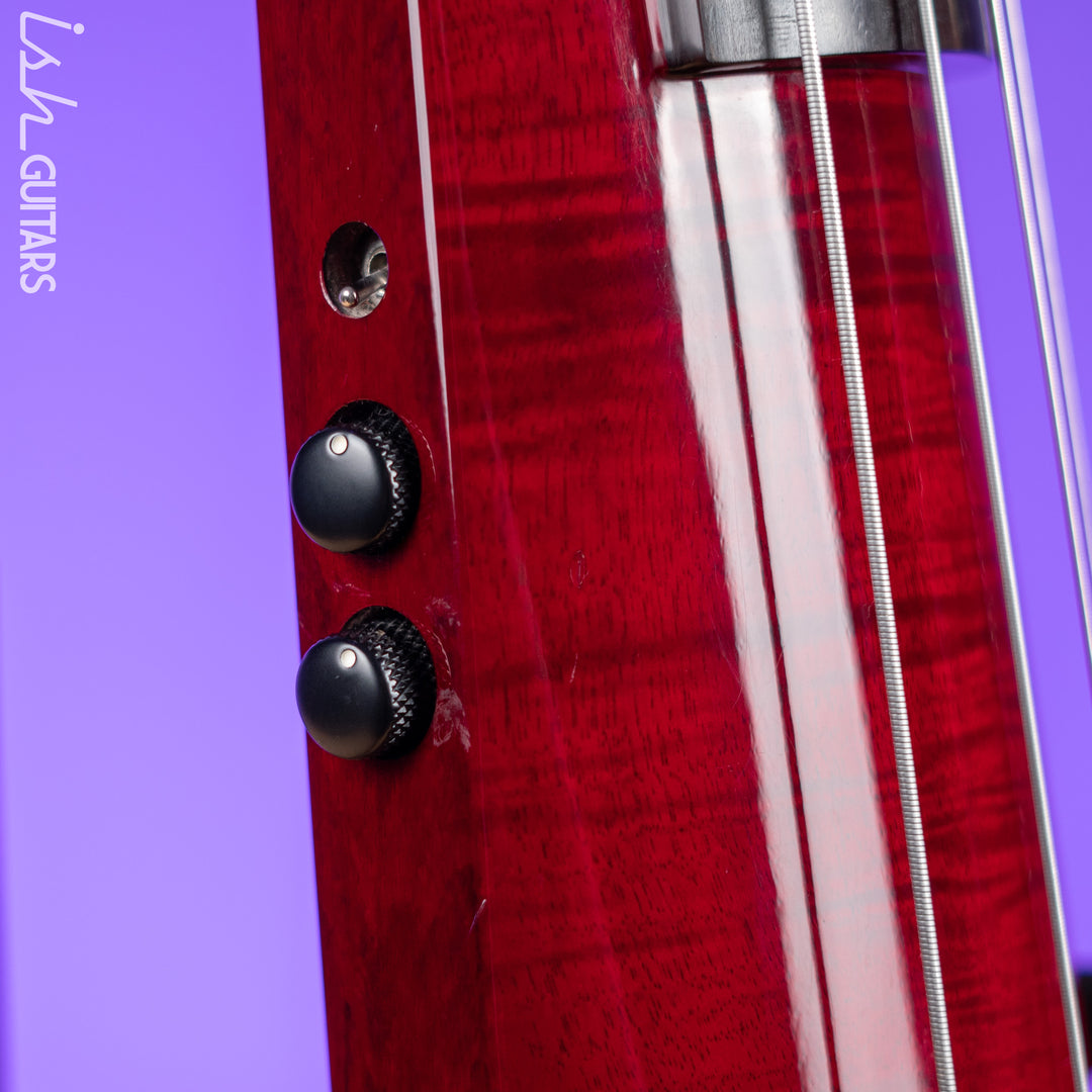 NS Design WAV4 Electric Upright Bass - Transparent Red