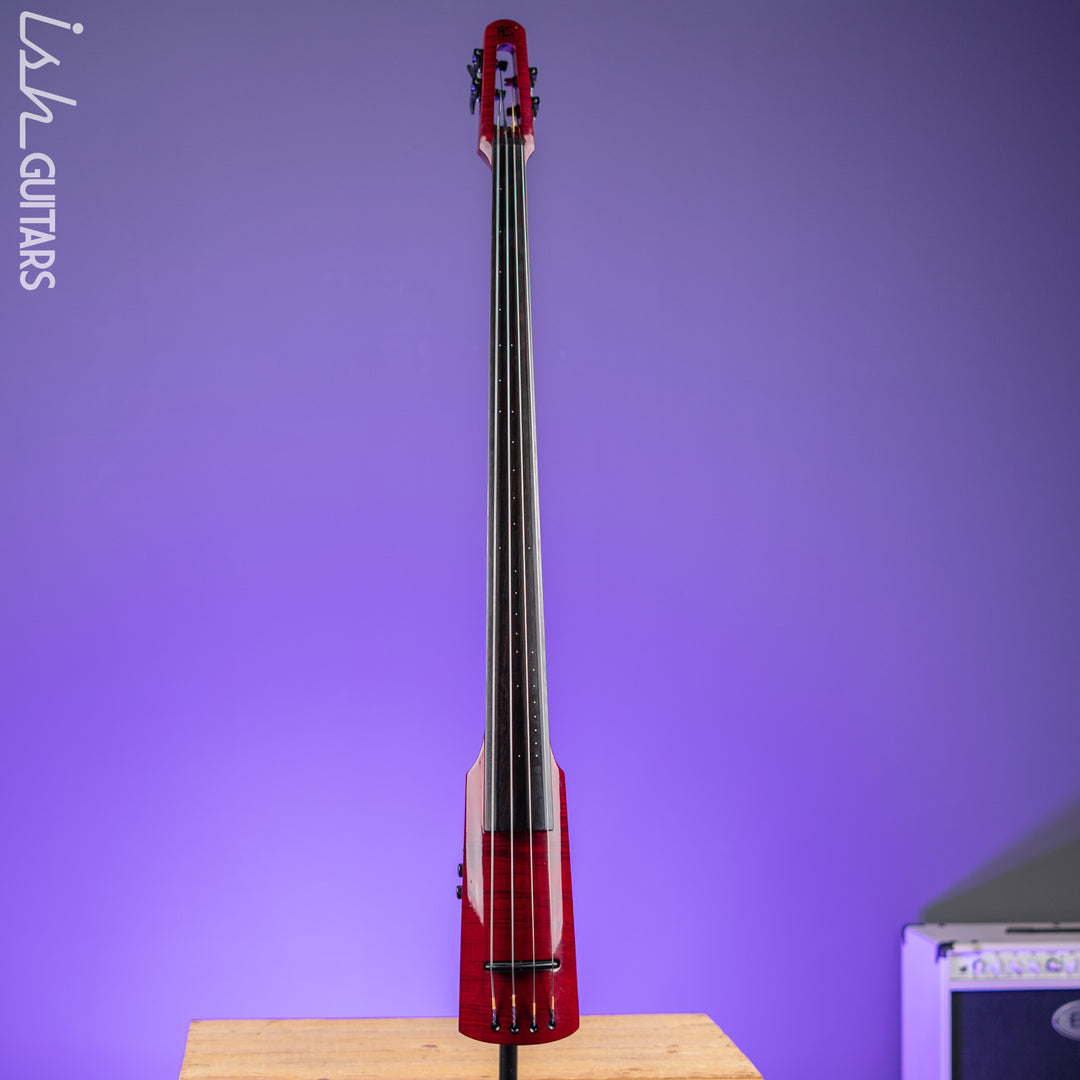 NS Design WAV4 Electric Upright Bass - Transparent Red
