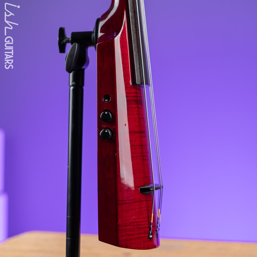NS Design WAV4 Electric Upright Bass - Transparent Red