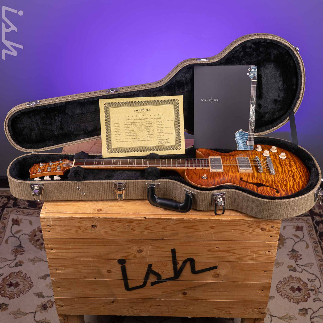 2020 Nik Huber Orca Custom Order Semi-Hollow D.S. Faded Sunburst