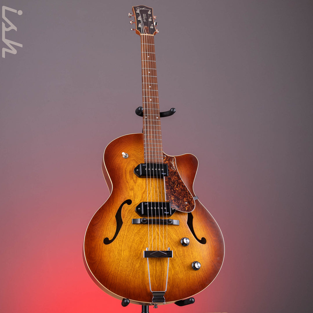 Godin 5th Avenue CW Kingpin II Cognac Burst