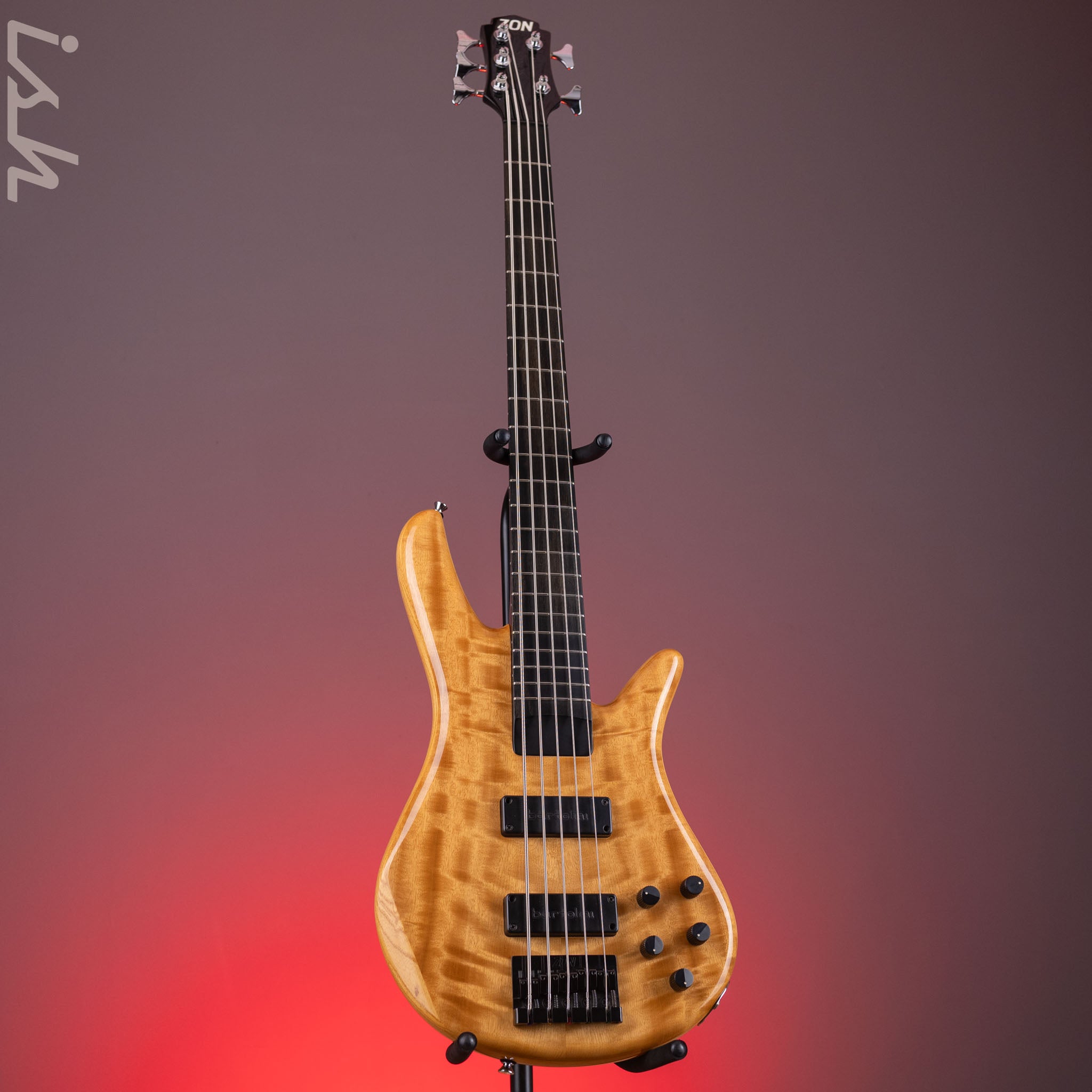 2005 Zon Sonus Custom 5-string Bass Myrtlewood – Ish Guitars