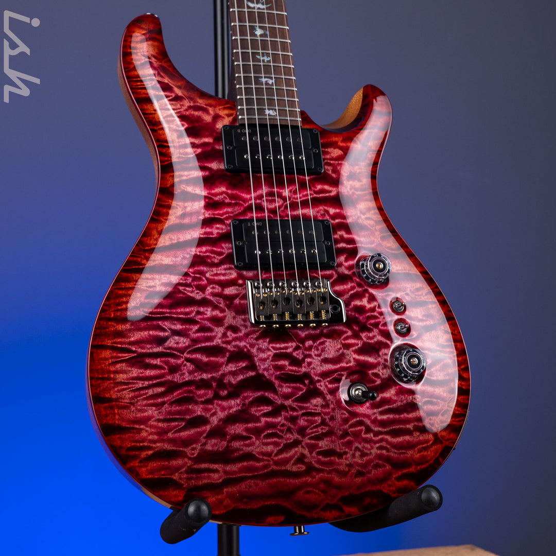 PRS Wood Library Custom 24-08 10-Top Raspberry Red Burst Custom Color