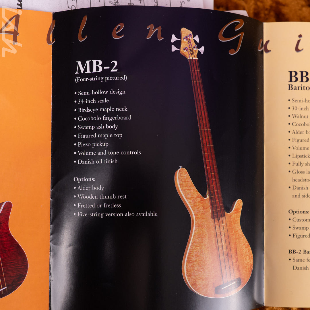 1999 Rob Allen MB-2F 5-String Bass