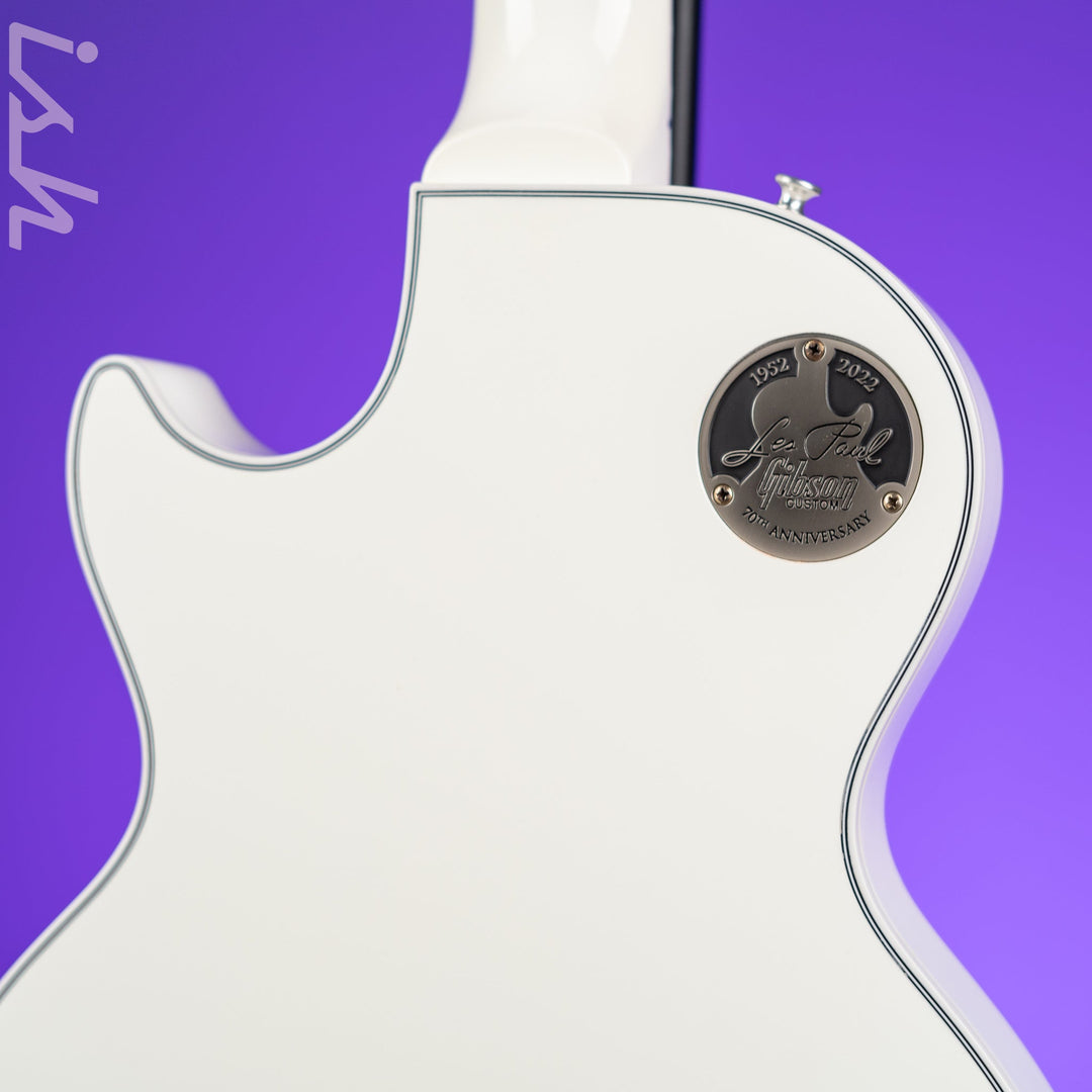 2022 Gibson Les Paul Custom w/ Ebony Fingerboard White Gloss