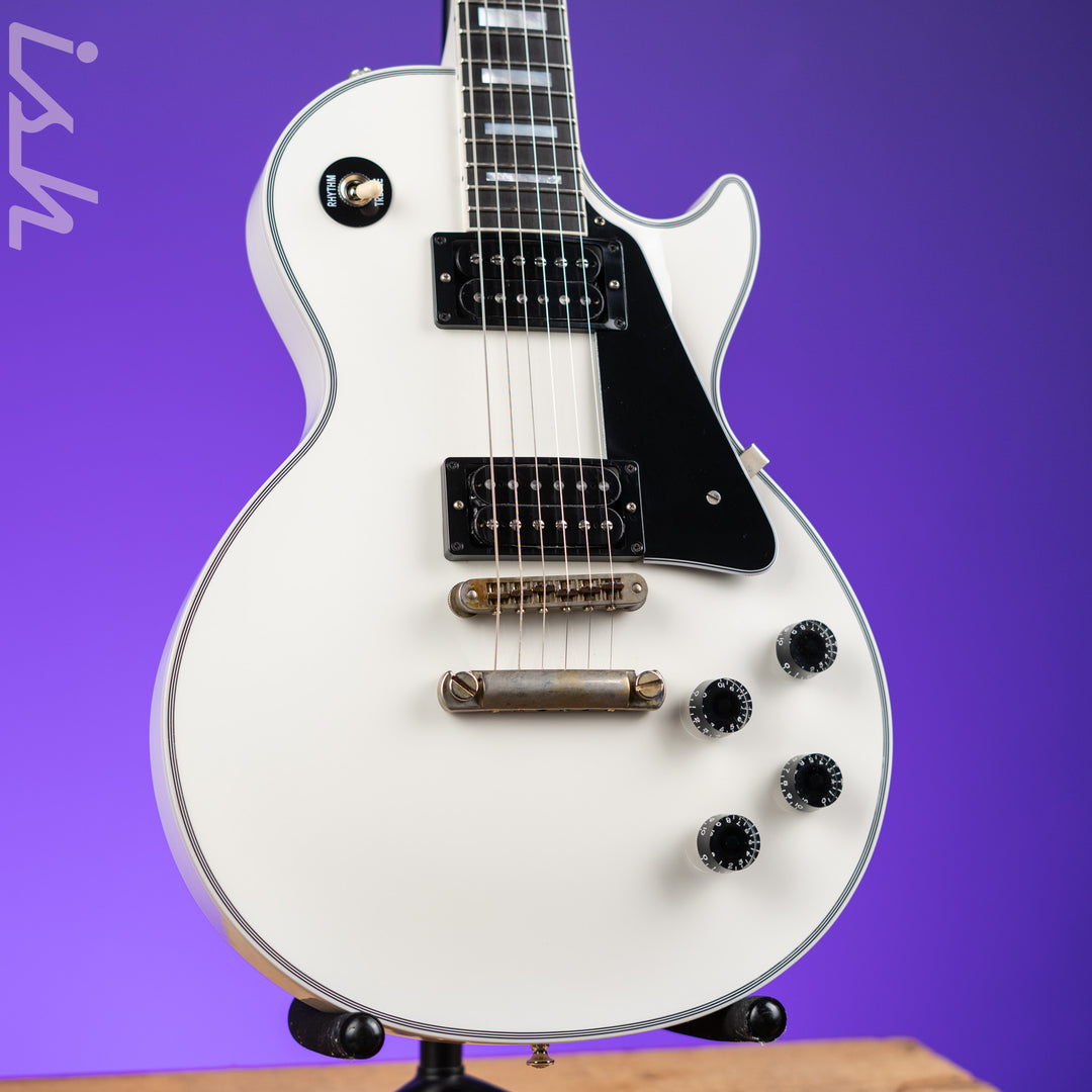 2022 Gibson Les Paul Custom w/ Ebony Fingerboard White Gloss – Ish