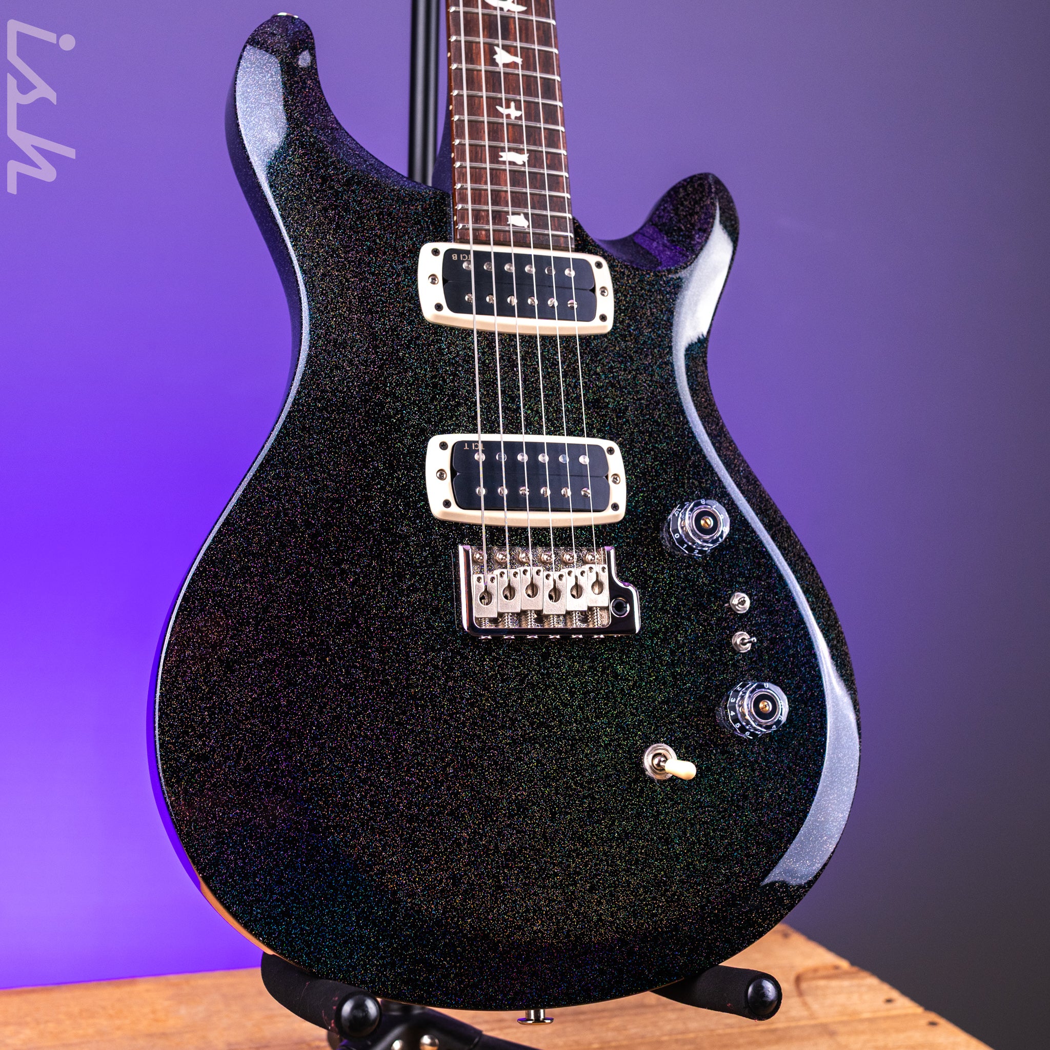PRS S2 Custom 24-08 Black Rainbow Hollowflake Custom Color – Ish