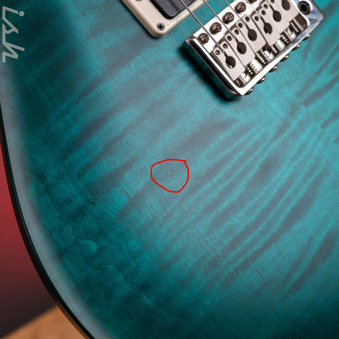 PRS CE 24 Electric Guitar Iris Blue Smoked Wrap Burst (Satin) Demo