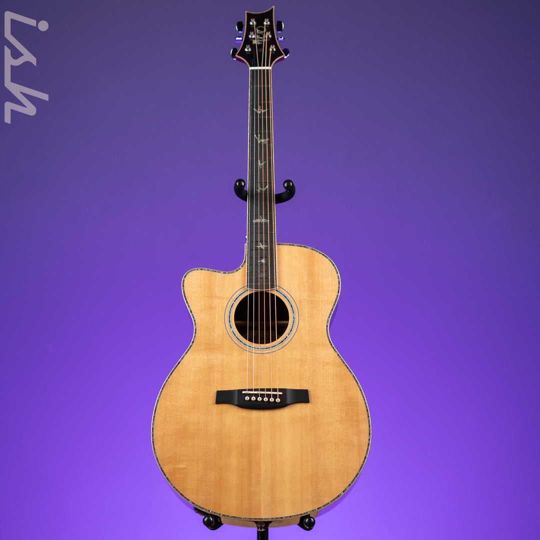 PRS SE AL60E Left Handed Acoustic-Electric Guitar Natural Demo