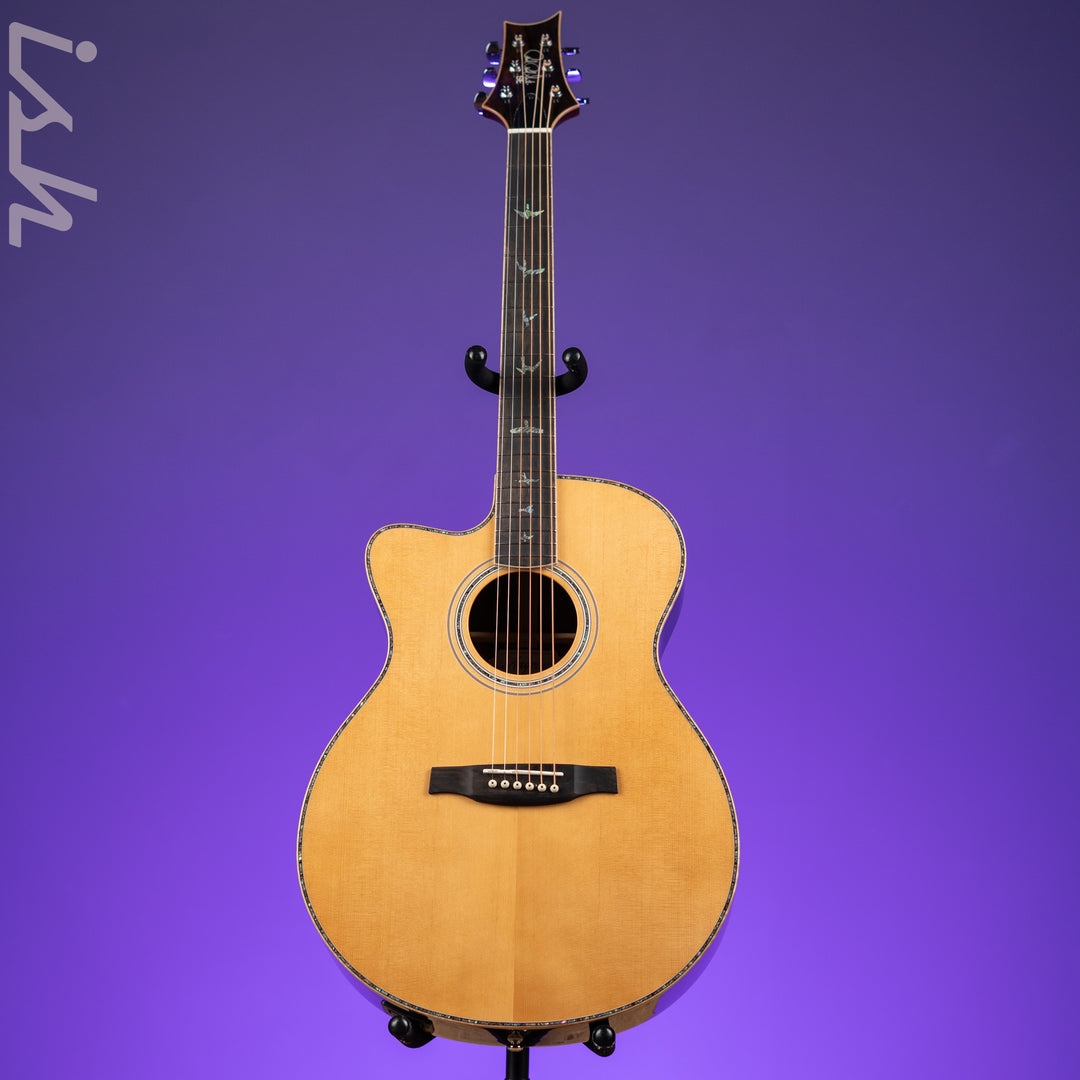 PRS SE AL60E Left Handed Acoustic-Electric Guitar Natural Demo