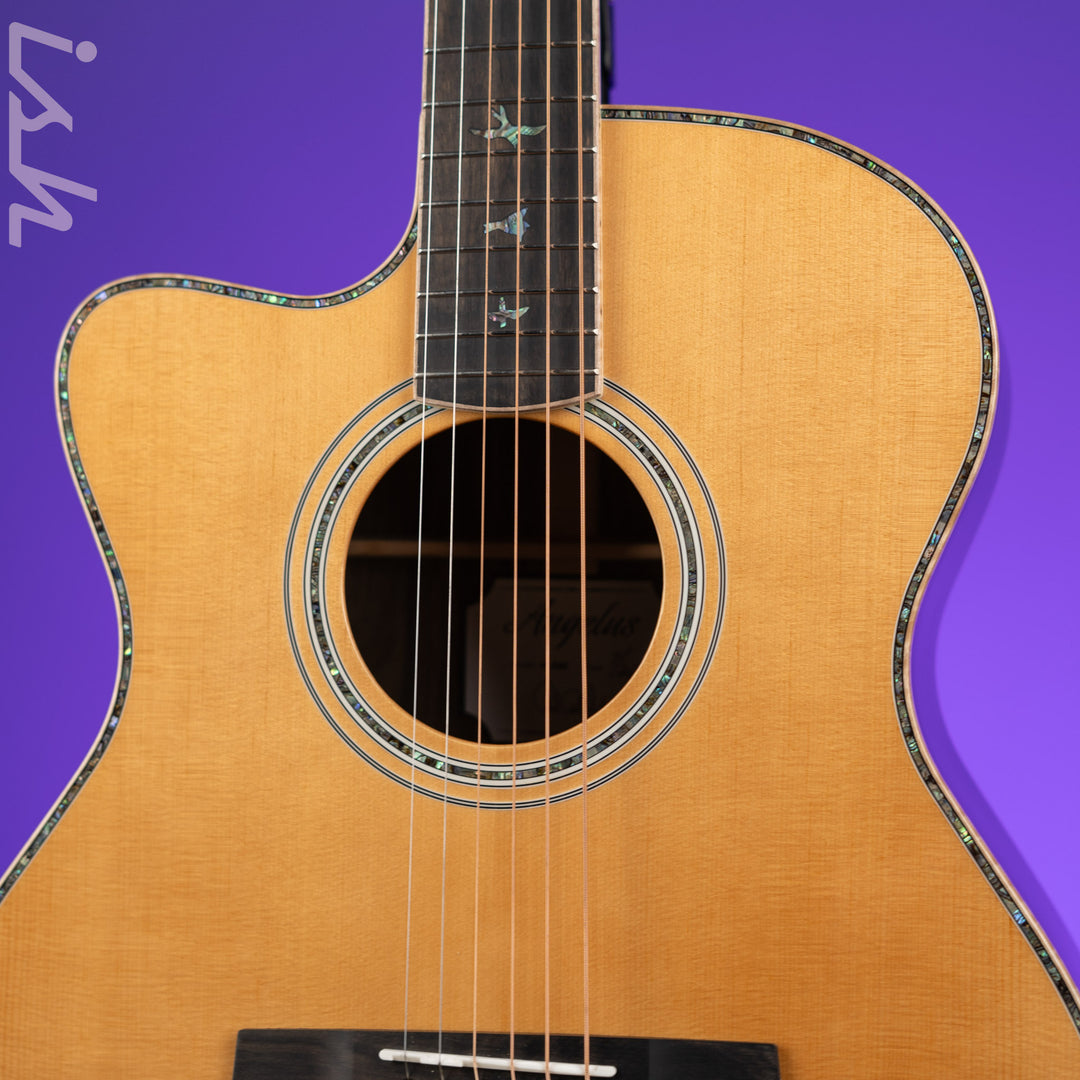 PRS SE AL60E Left Handed Acoustic-Electric Guitar Natural Demo