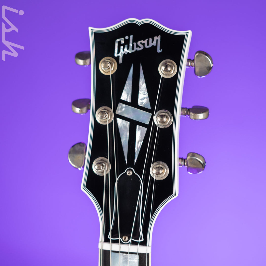 2022 Gibson Les Paul Custom White - Headstock Repair
