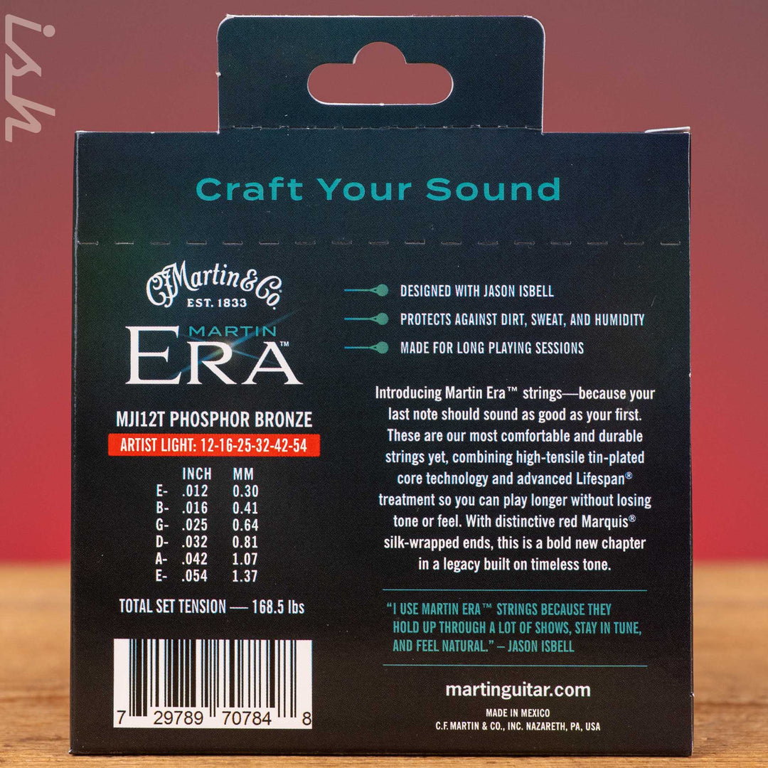 Martin MJI12T Era™ Treated Acoustic Guitar Strings Jason Isbell Signature 12-54