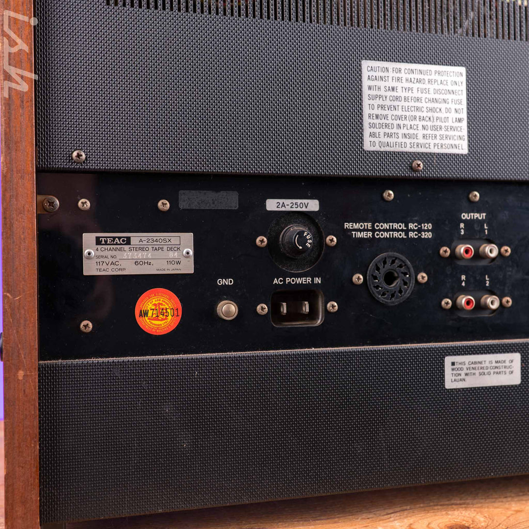 TEAC A-2340SX 4 - Channel Simul-Sync Stereo Tape Deck w/ RC-129 Remote Control
