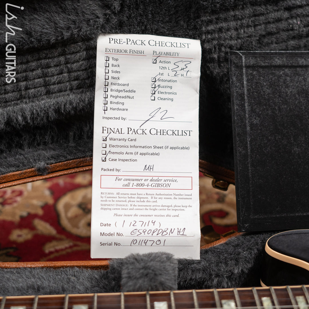2014 Gibson Memphis ES-390 P90 Dark Sunburst