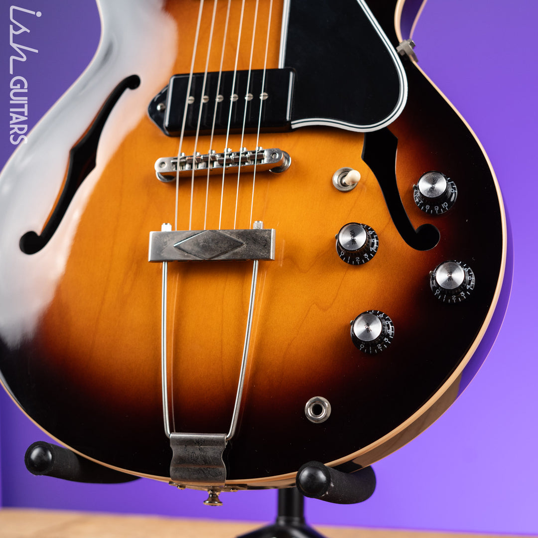 2014 Gibson Memphis ES-390 P90 Dark Sunburst