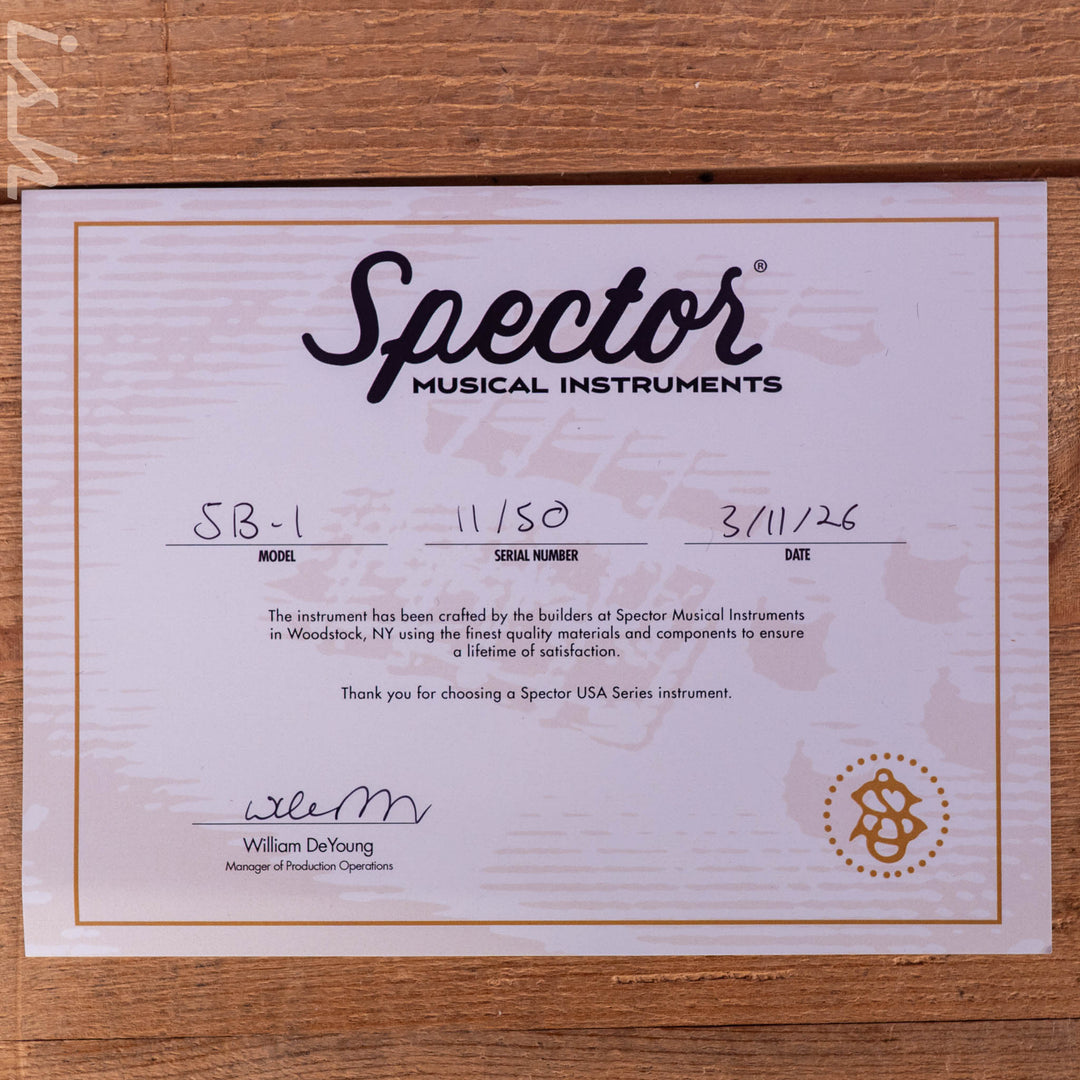 Spector USA SB-1 Reissue Limited Edition Cherry