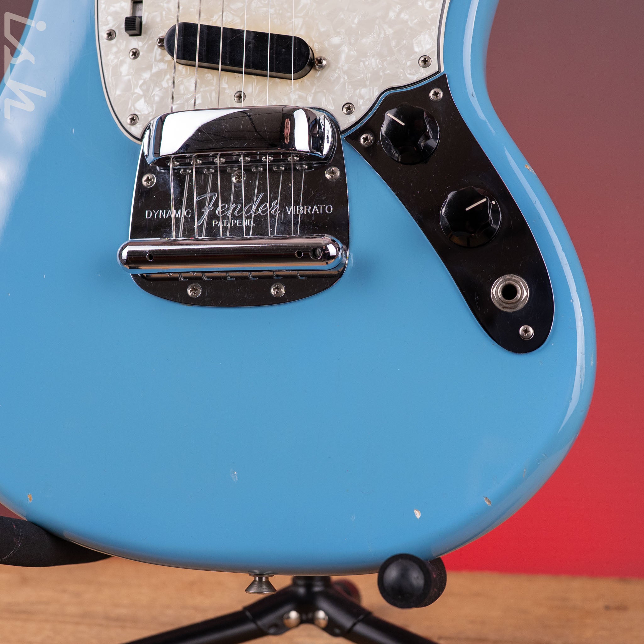 1965 Fender Mustang Daphne Blue – Ish Guitars
