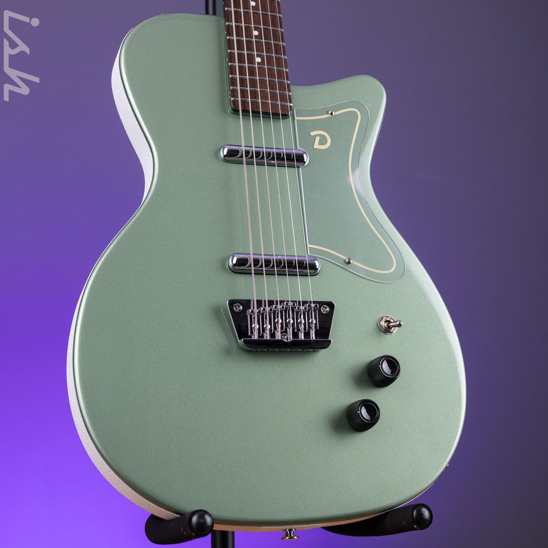 Danelectro D-56 Baritone Electric Guitar Olive Metallic *Ish Guitars Exclusive*