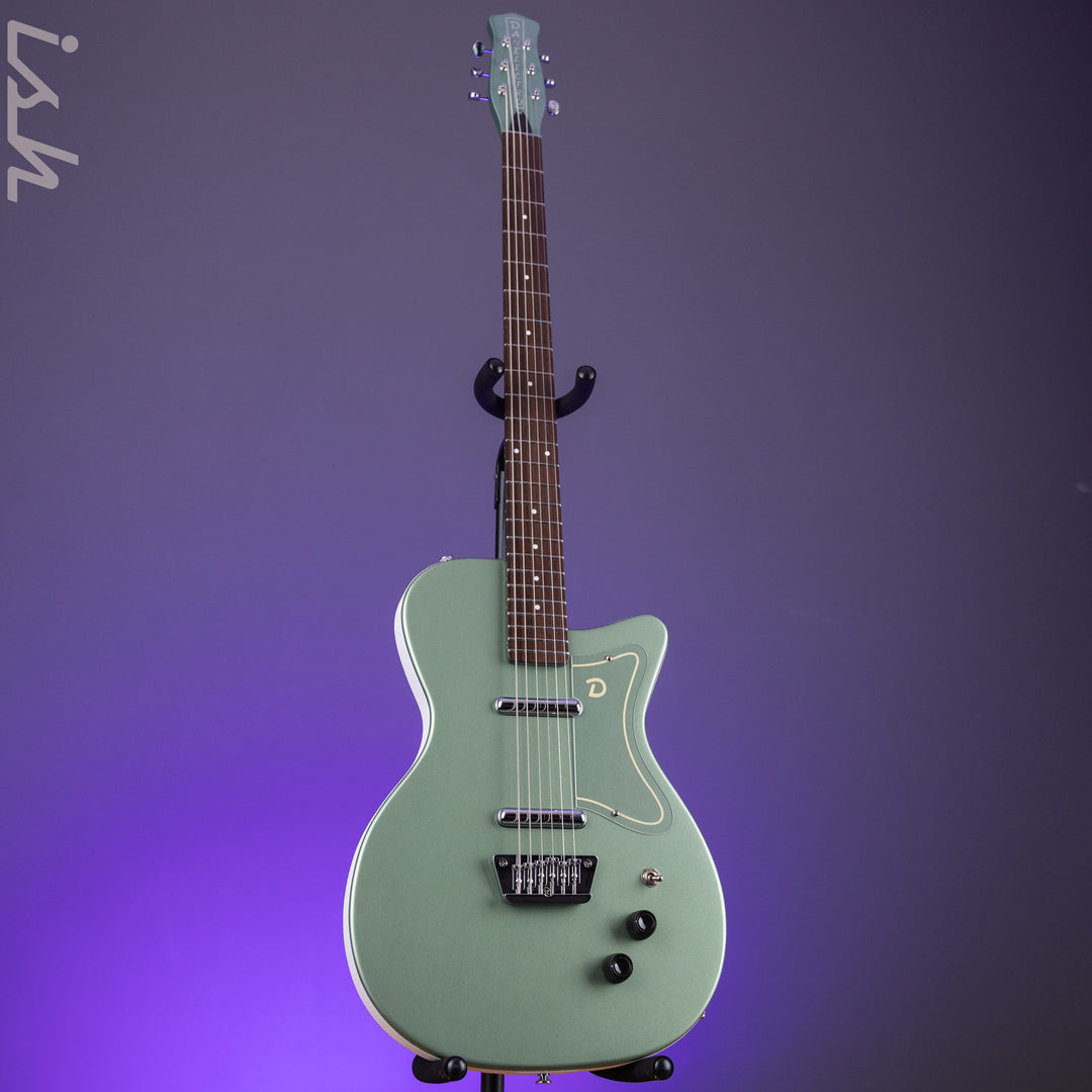 Danelectro D-56 Baritone Electric Guitar Olive Metallic *Ish Guitars Exclusive*