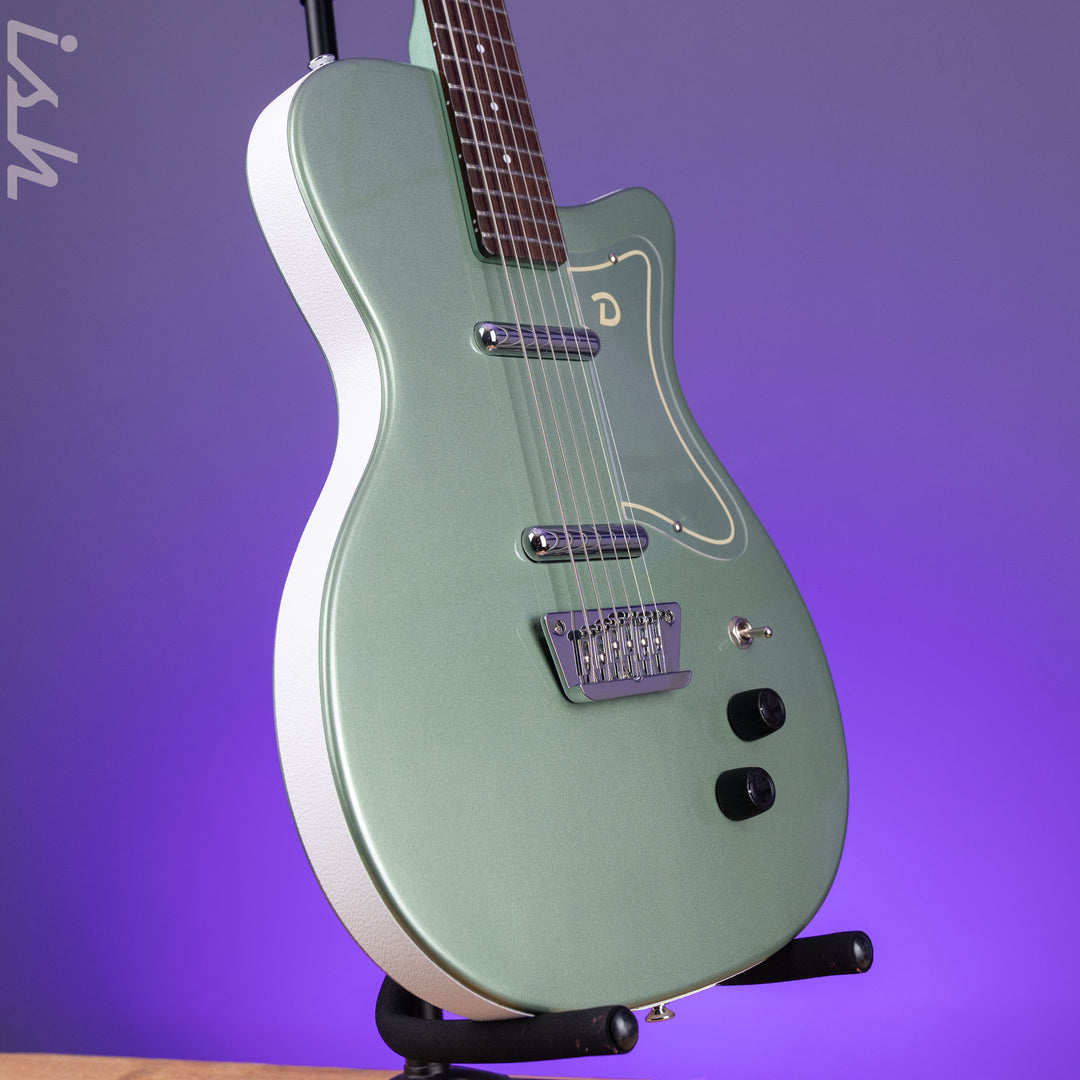 Danelectro D-56 Baritone Electric Guitar Olive Metallic *Ish Guitars Exclusive*