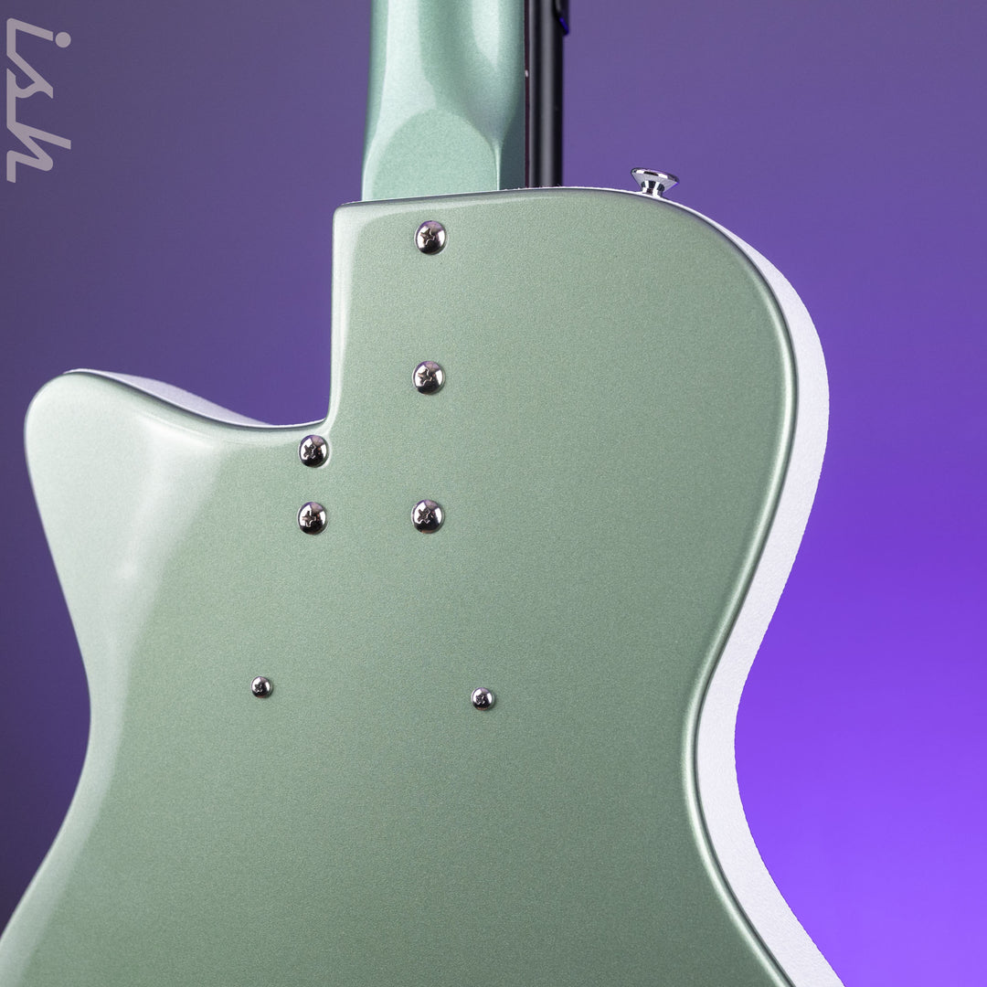 Danelectro D-56 Baritone Electric Guitar Olive Metallic *Ish Guitars Exclusive* Demo