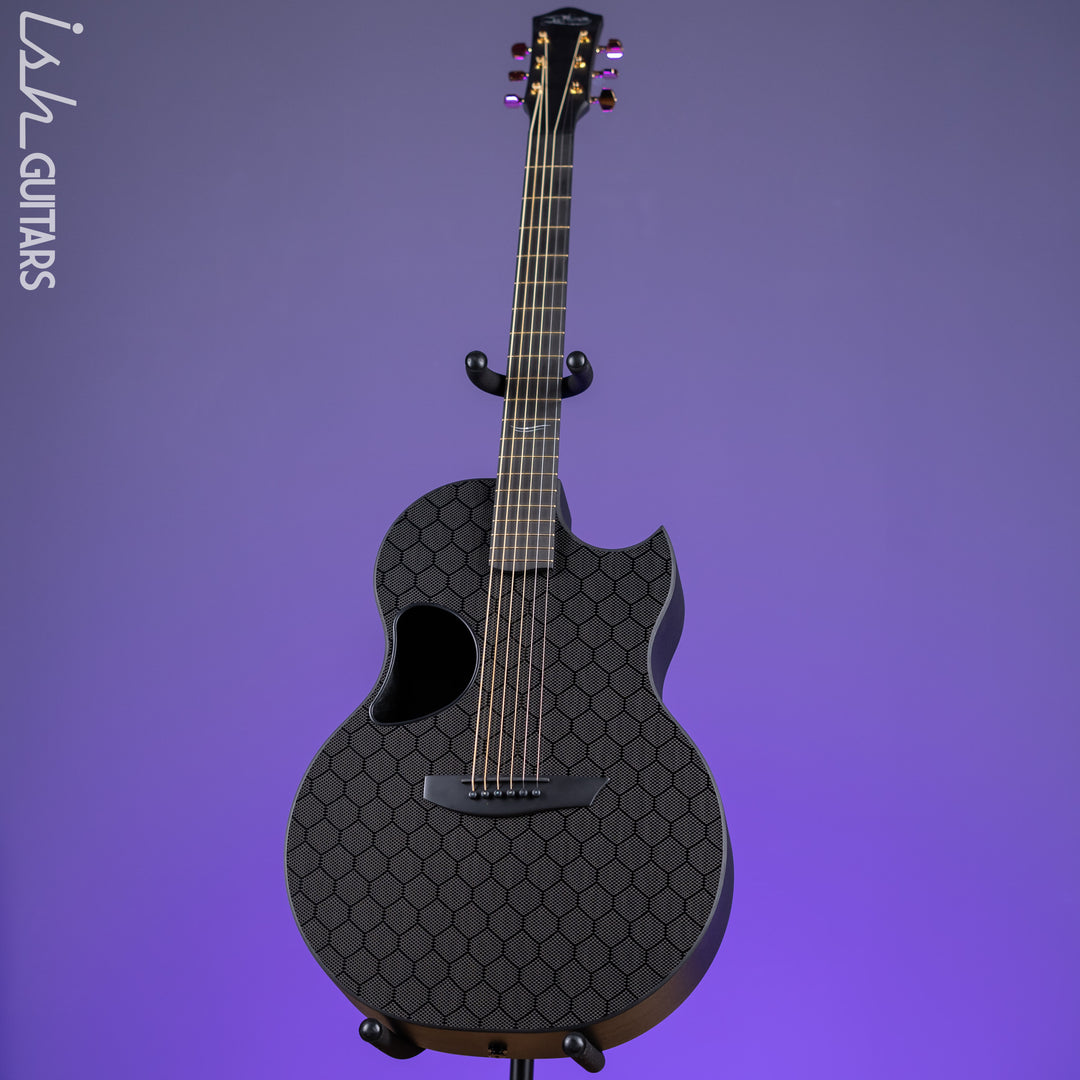 McPherson Sable Honeycomb Carbon Acoustic-Electric Guitar Gold Hardware