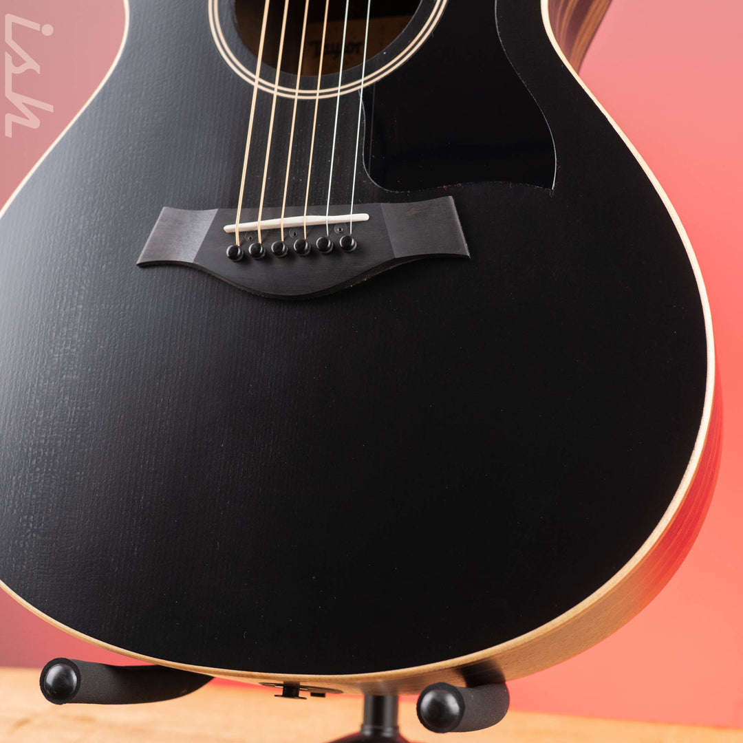 2021 Taylor AD12e Ebony Acoustic-Electric Guitar Blacktop