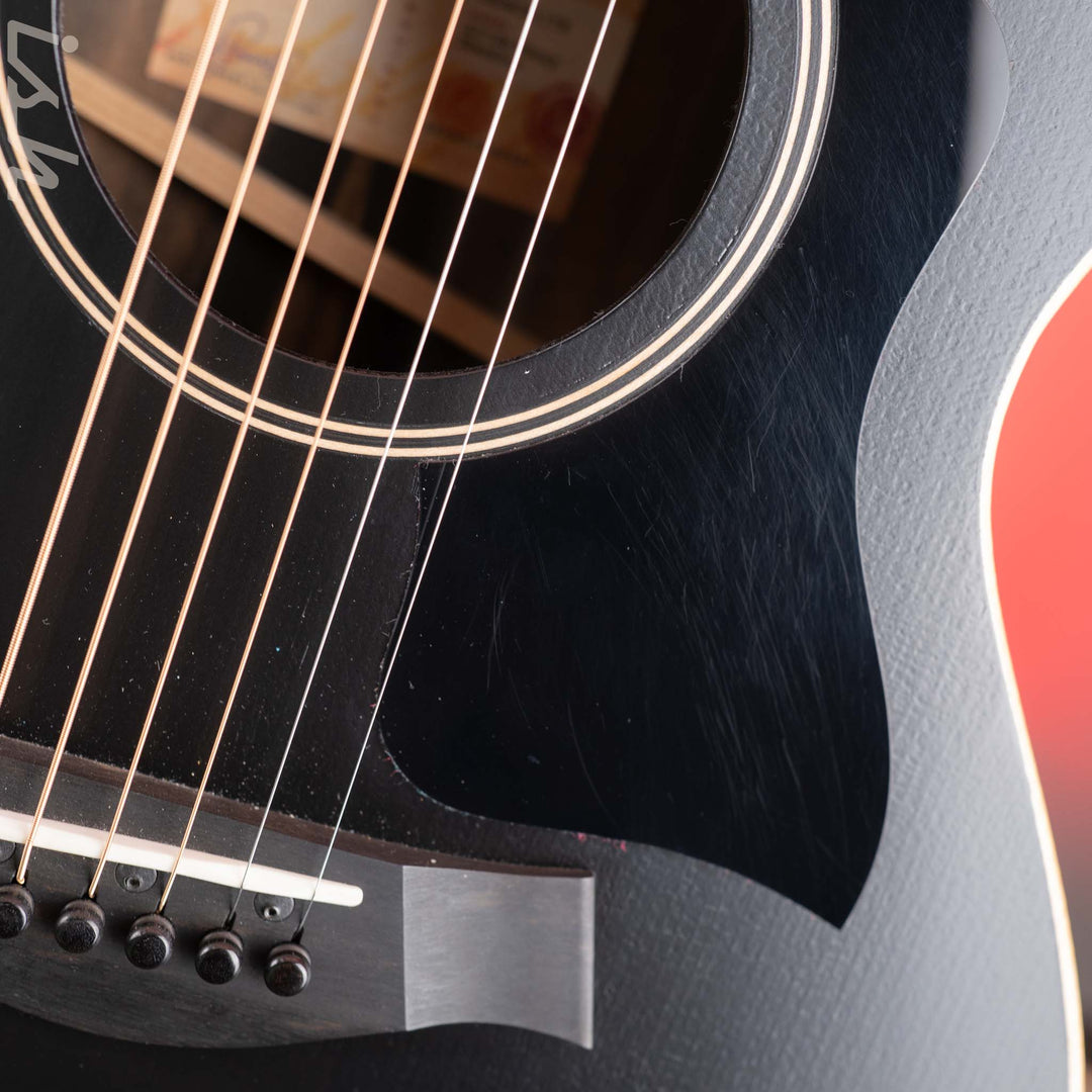 2021 Taylor AD12e Ebony Acoustic-Electric Guitar Blacktop