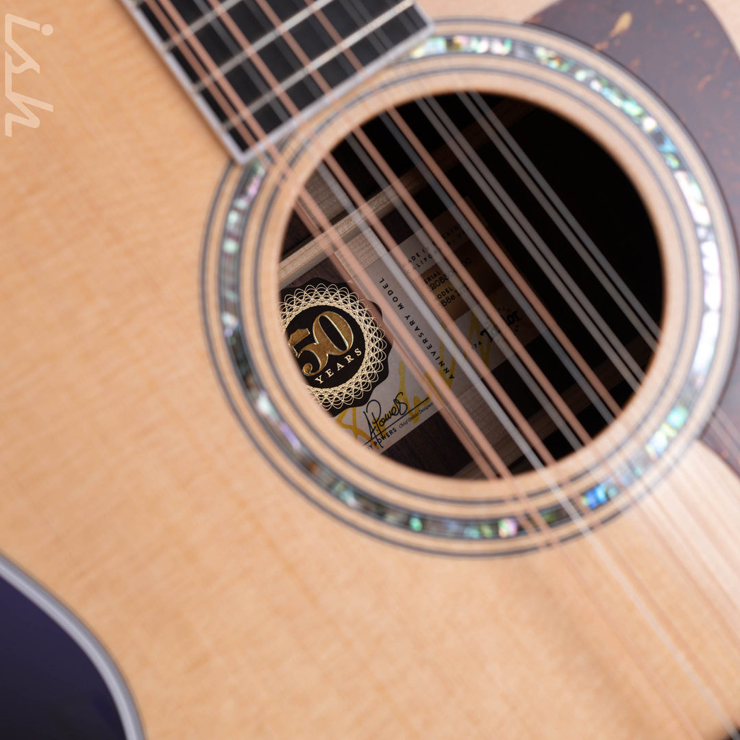 Taylor 858e 50th Anniversary LTD 12-String Acoustic-Electric Guitar Natural