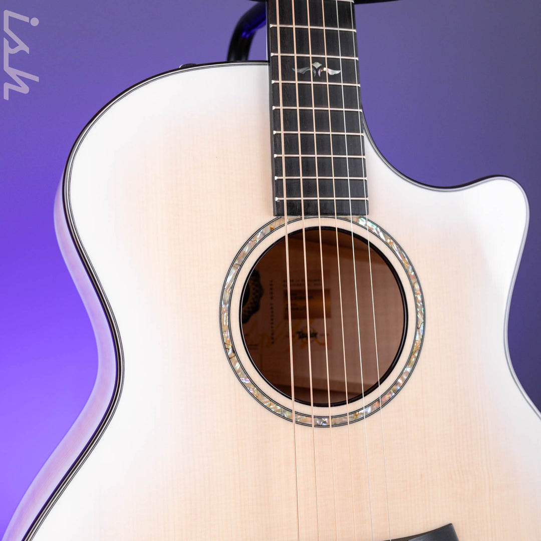 Taylor 614ce LTD Maple/Sitka 50th Anniversary Trans White with Edgeburst