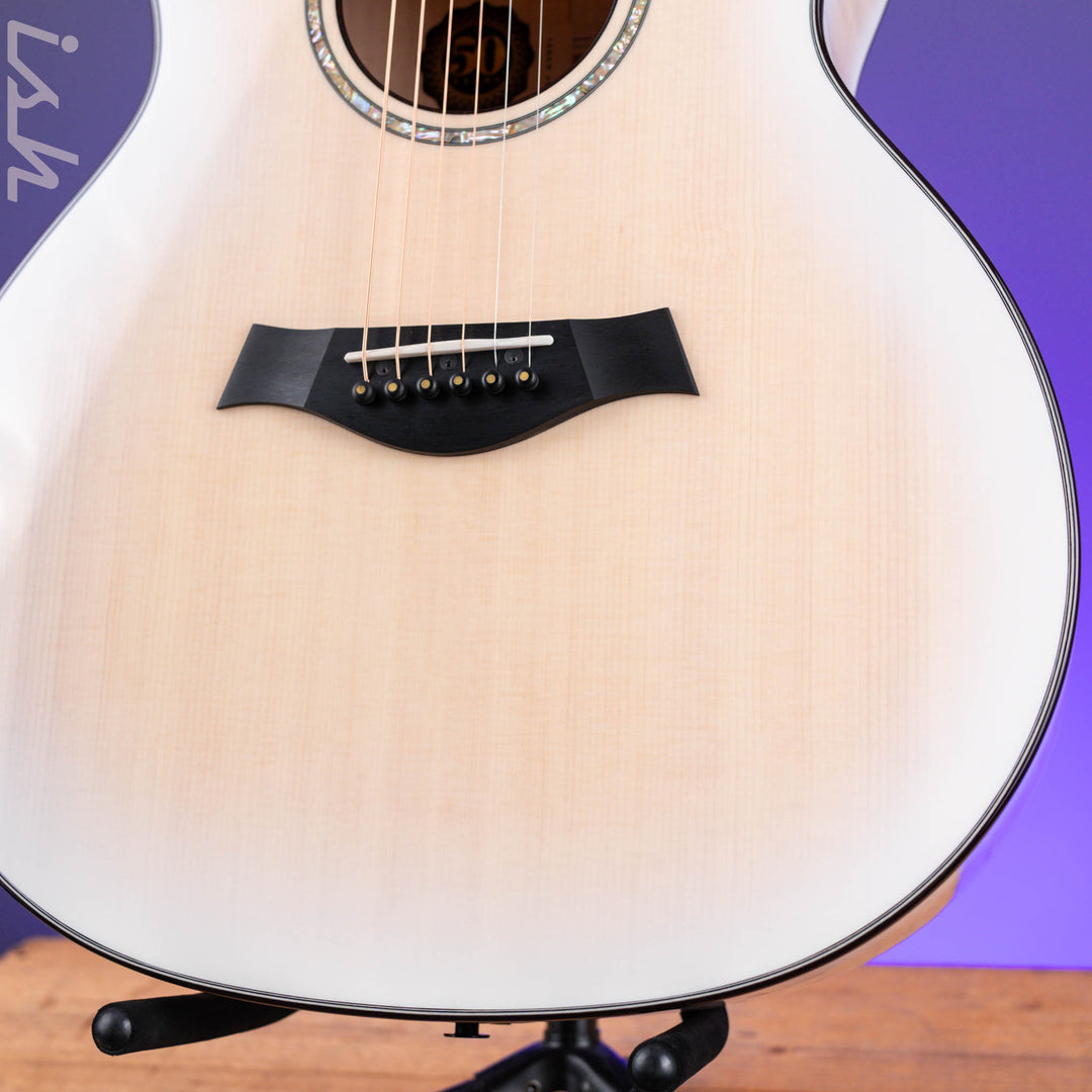 Taylor 614ce LTD Maple/Sitka 50th Anniversary Trans White with Edgeburst