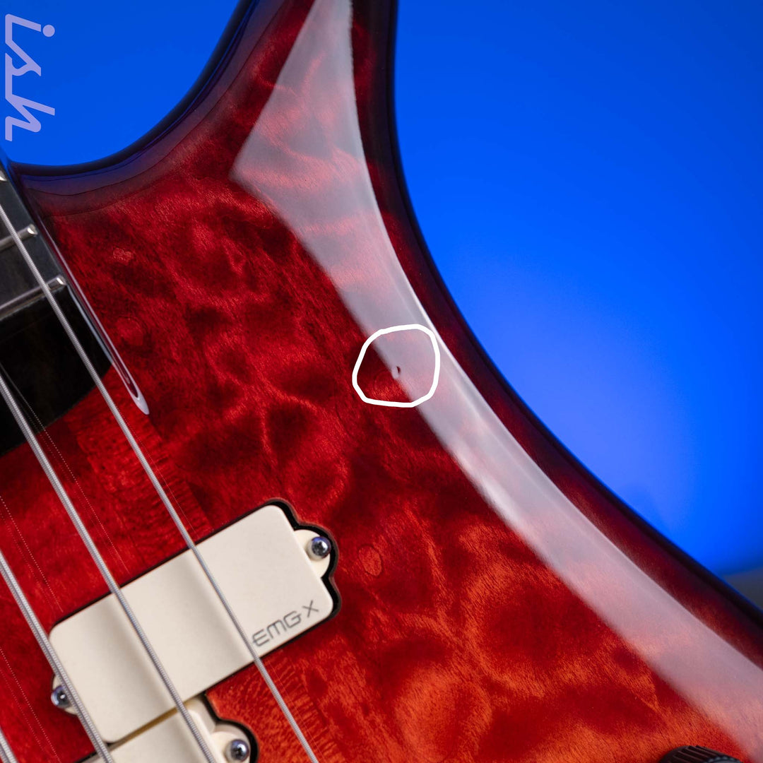 2021 Spector USA Custom NS-2 4-String Bass Lava Glow Gloss