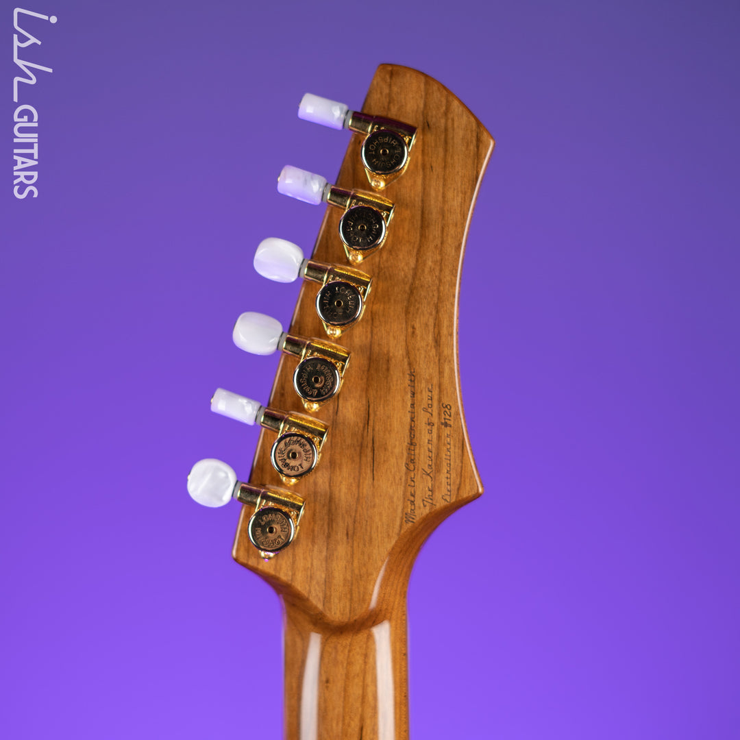 Kauer Electroliner Left-Handed Custom Guitar Sahara Gold Flake