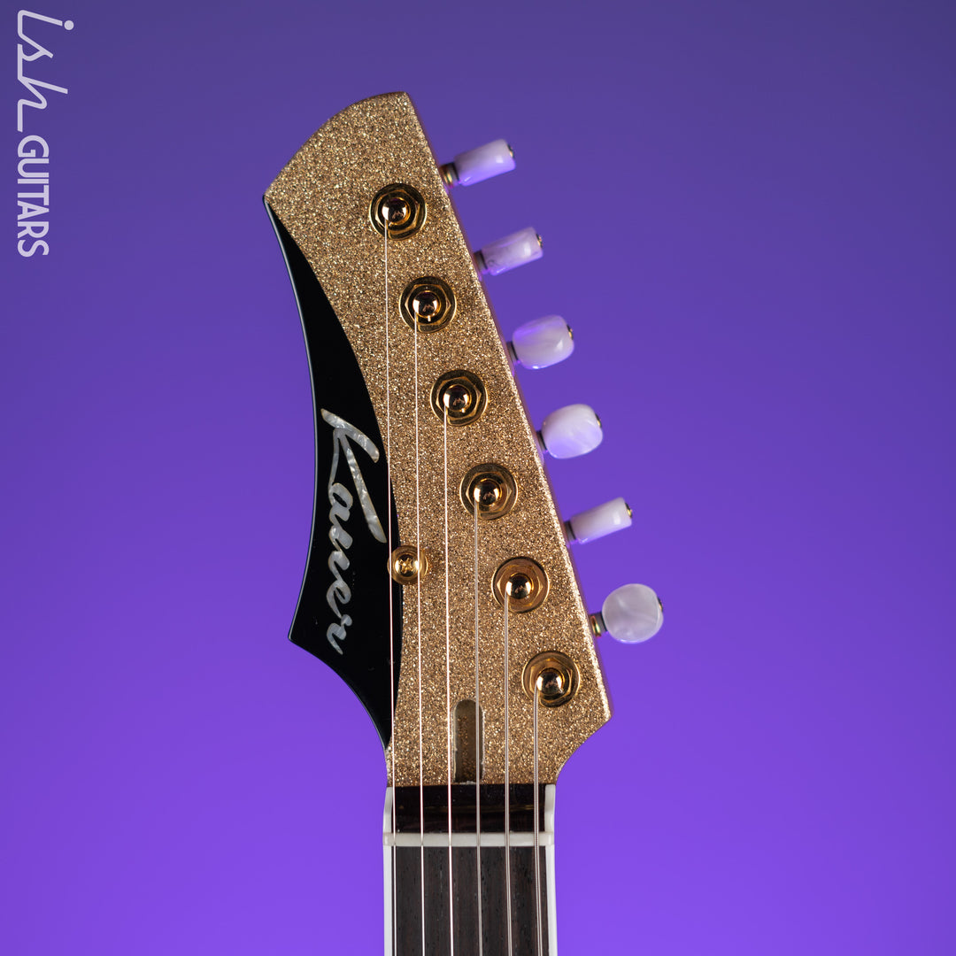 Kauer Electroliner Left-Handed Custom Guitar Sahara Gold Flake