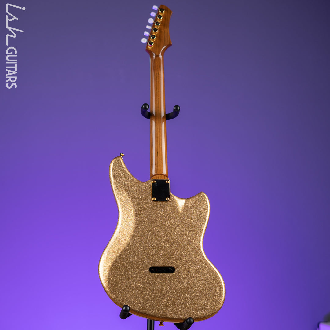 Kauer Electroliner Left-Handed Custom Guitar Sahara Gold Flake